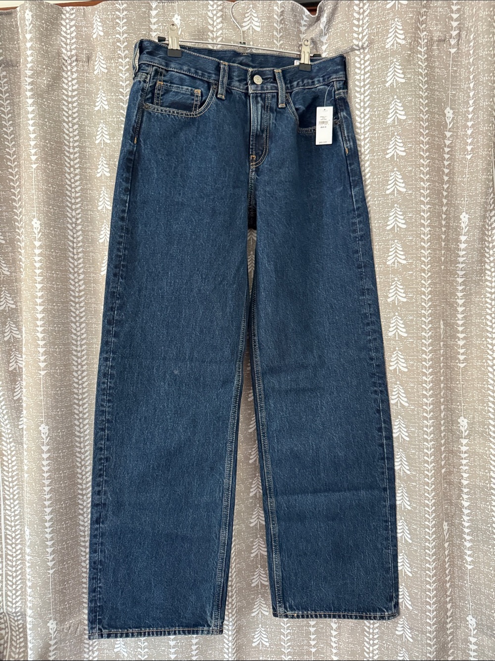 GAP Hailey 90s Loose Low Rise Jeans in Dark Blue Denim